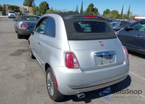 2012 Fiat 500C Lounge z USA, uszkodzony, nr VIN 3C3CFFER3CT201960